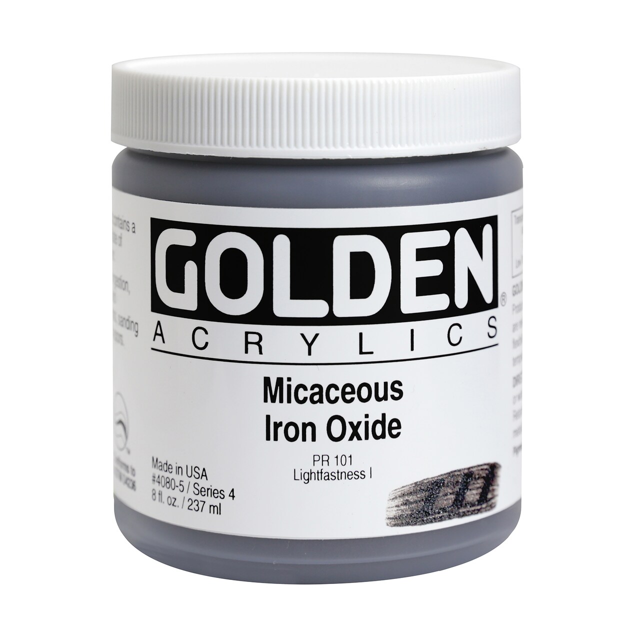 Golden Iridescent Acrylic, 8 Oz., Micaceous Iron Oxide